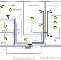 схема электропроводки в квартире